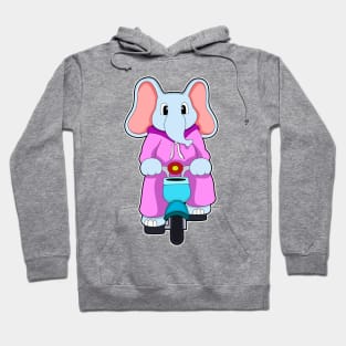 Elephant with Bicycle Hoodie